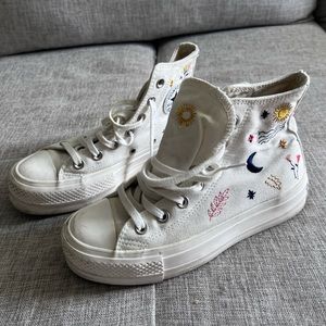 Converse white shoes special edition size 5.5